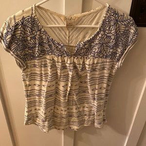 LUCKY BRAND Aztec style knit t-shirt